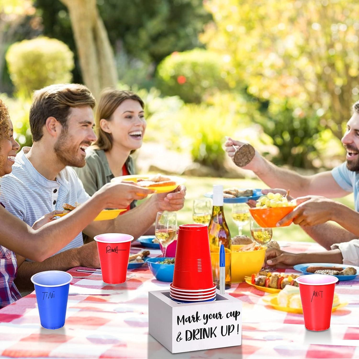 Soporte para Taza Individual Blanco KarNeey con Ranura para Marcador