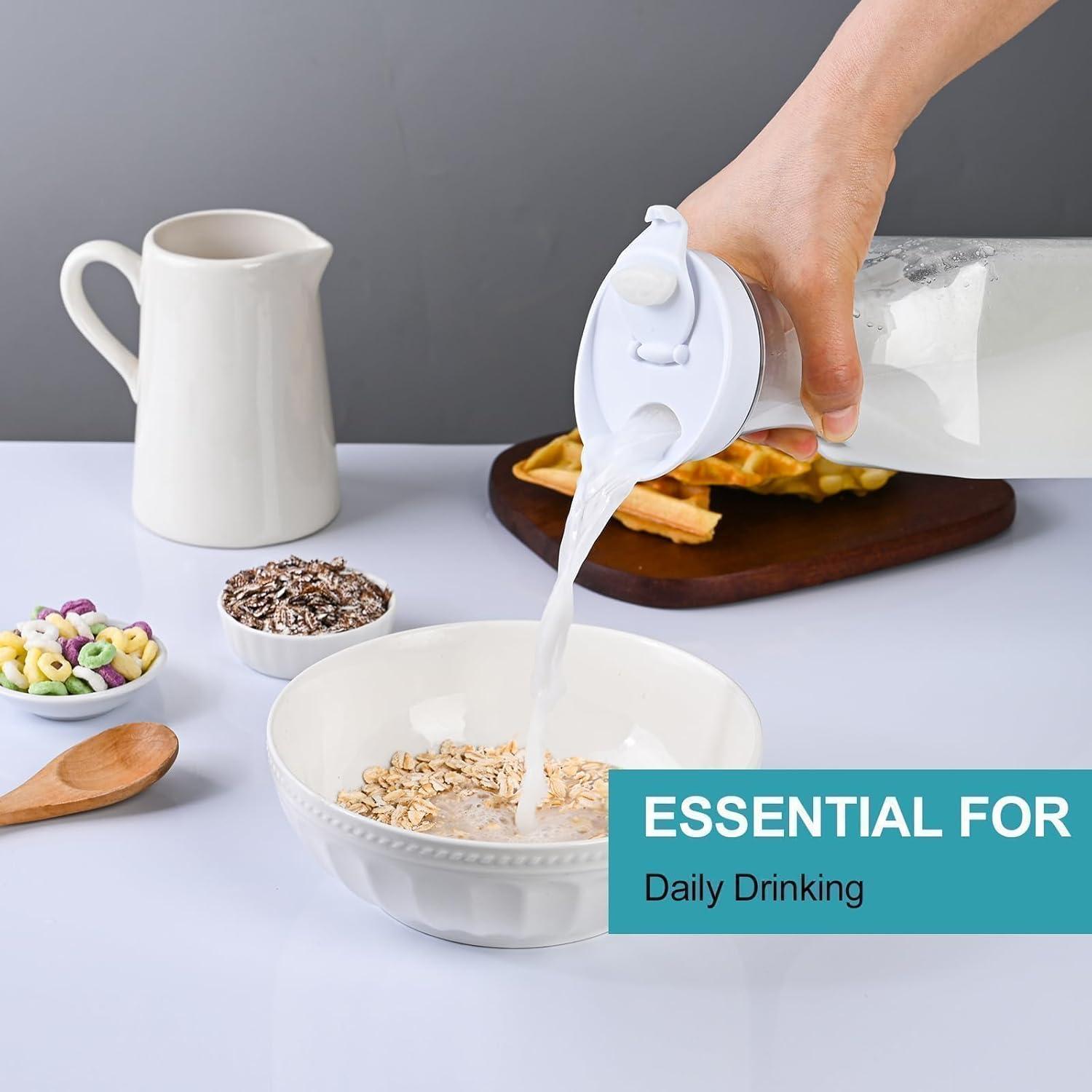 Juego de 4 Jarras de Plástico ZWYSLFCY 1.48 L con Tapa