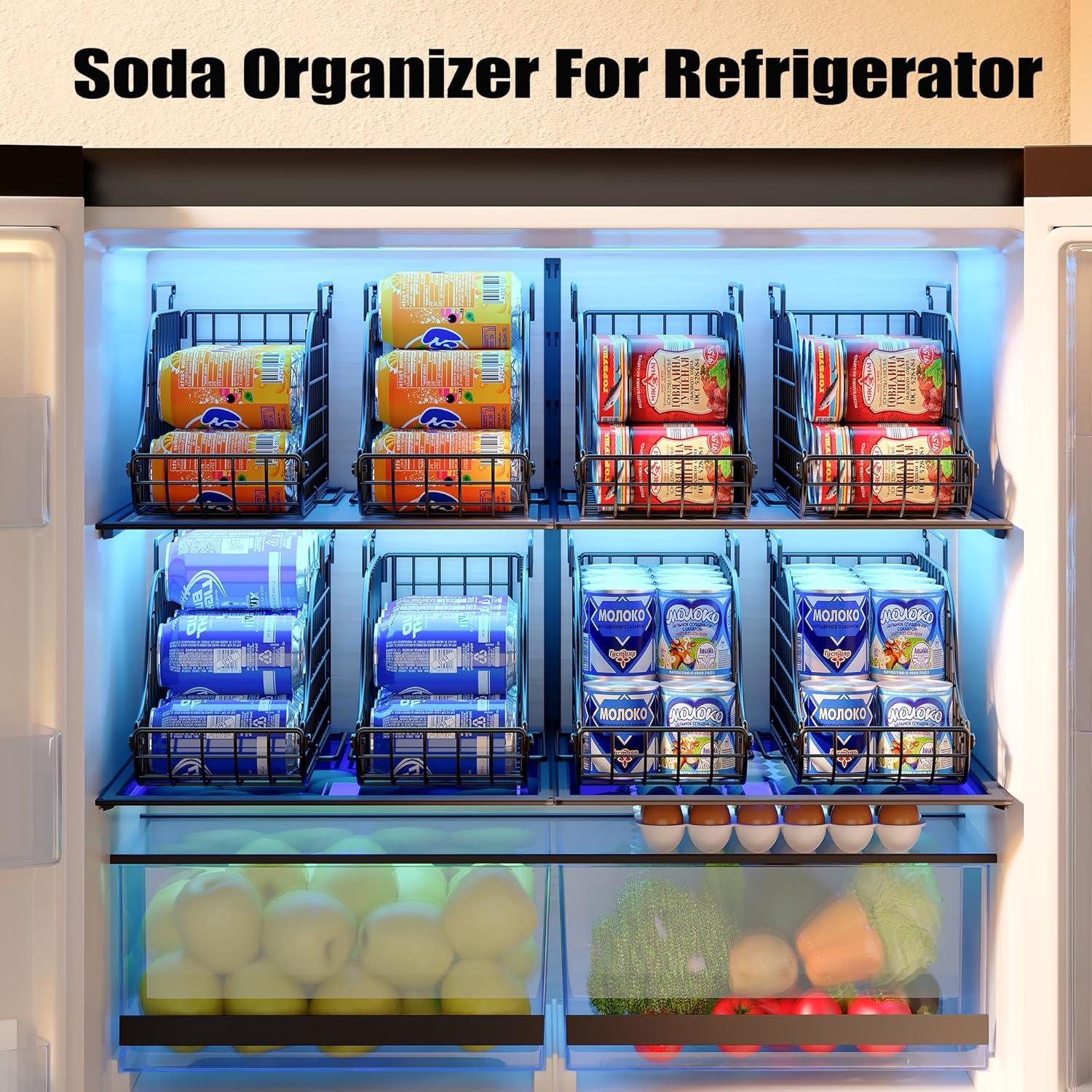 Dispensador de Latas Apilable 3-Pack Sonyabecca - Organizador de Cocina