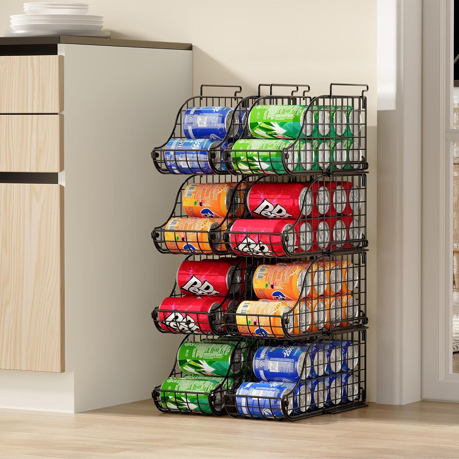 Dispensador de Latas Apilable 3-Pack Sonyabecca - Organizador de Cocina