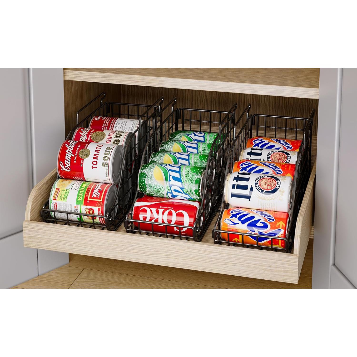 Dispensador de Latas Apilable 3-Pack Sonyabecca - Organizador de Cocina