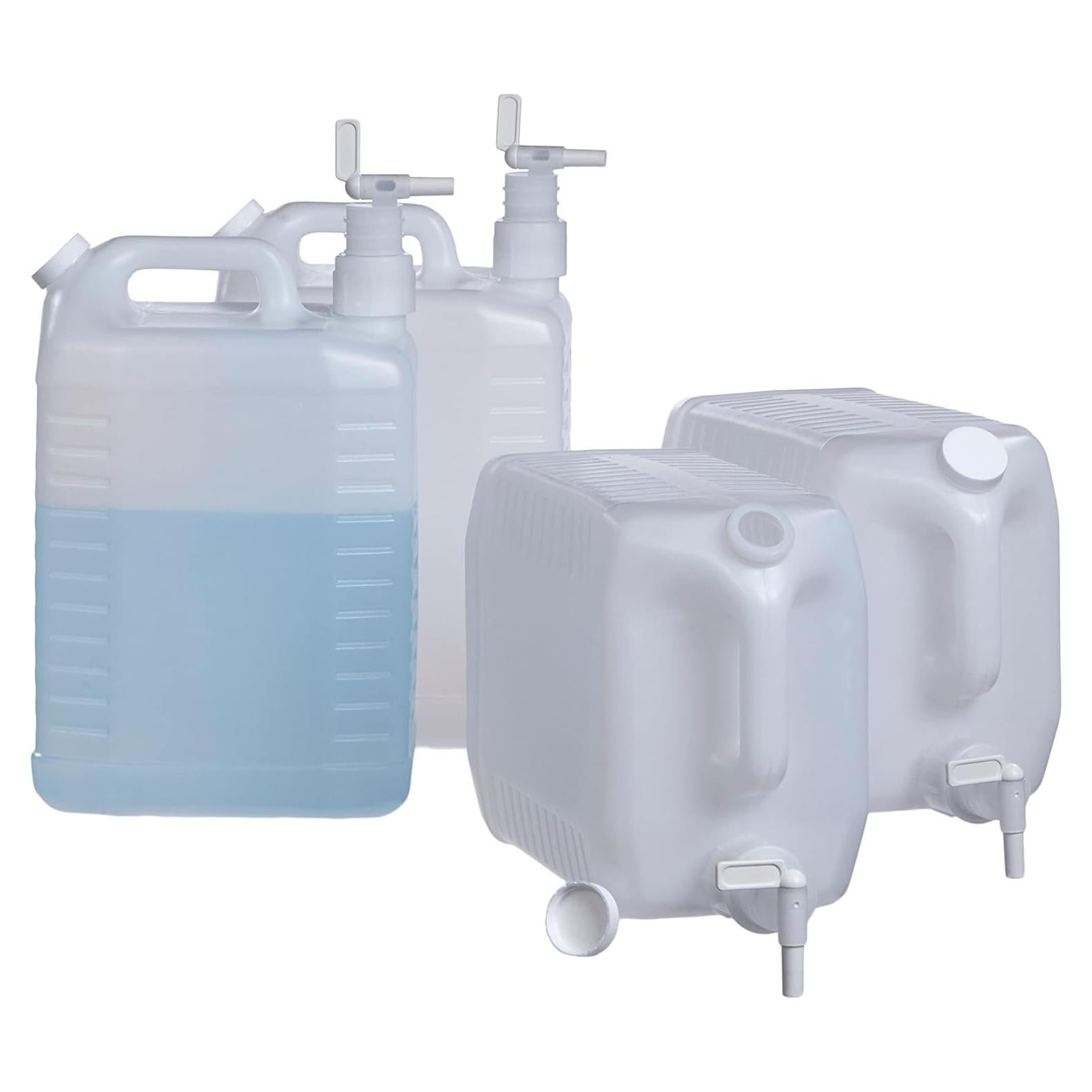 Dispensador de Plástico Carboy 9.5L con Grifo - 4 Piezas