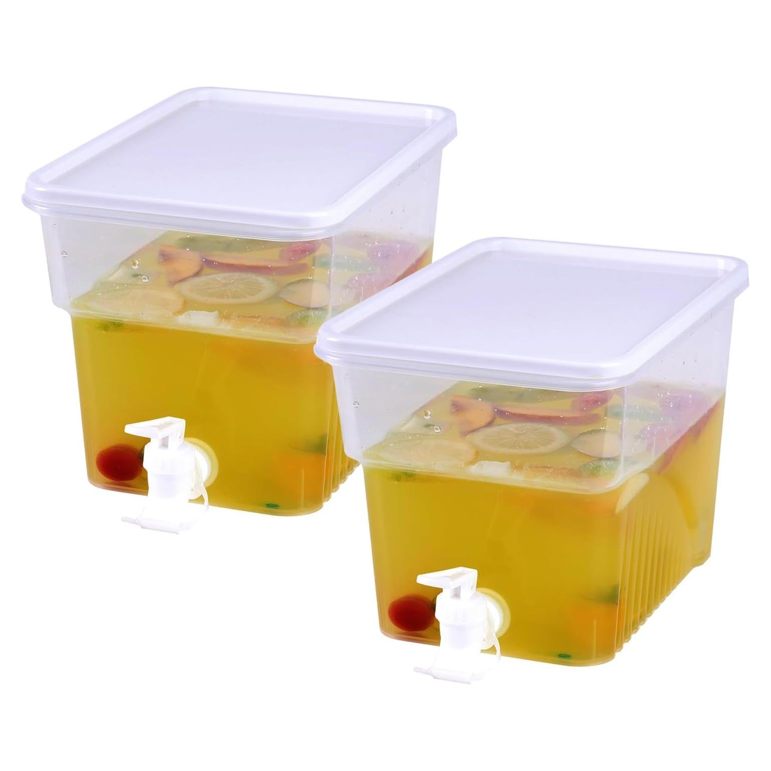 Set 2 Dispensadores de Bebidas 4.9L AiSmRu Plástico a Prueba de Fugas