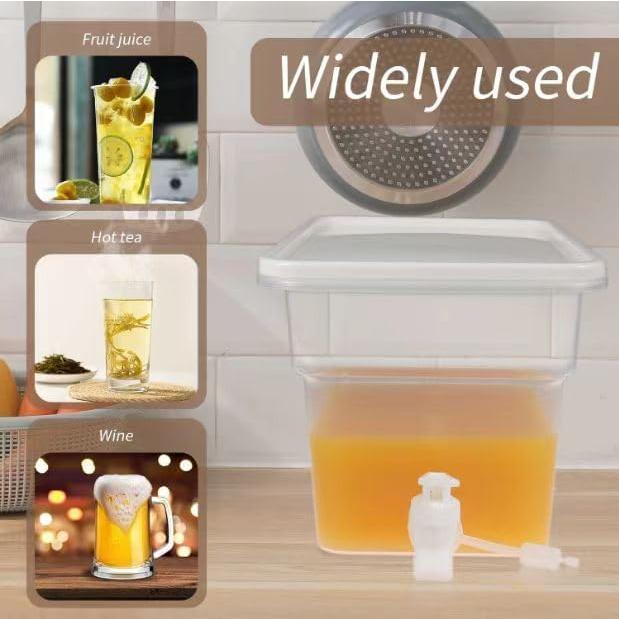 Set 2 Dispensadores de Bebidas 4.9L AiSmRu Plástico a Prueba de Fugas