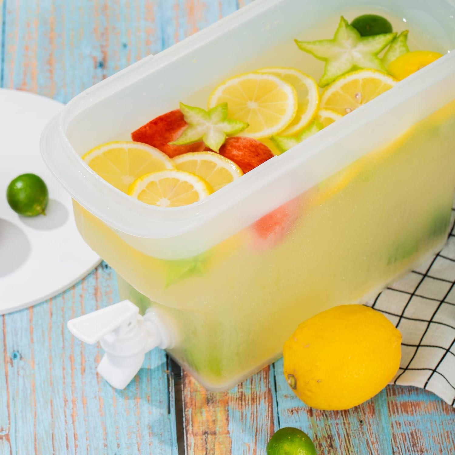 Set 2 Dispensadores de Bebidas 4.9L AiSmRu Plástico a Prueba de Fugas