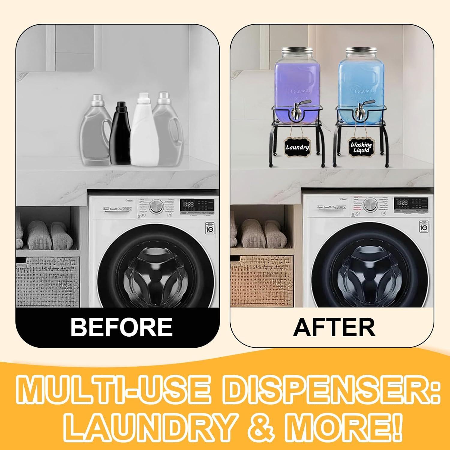 Dispensador de Bebidas de Vidrio RuileMei 30.28L 2 Piezas