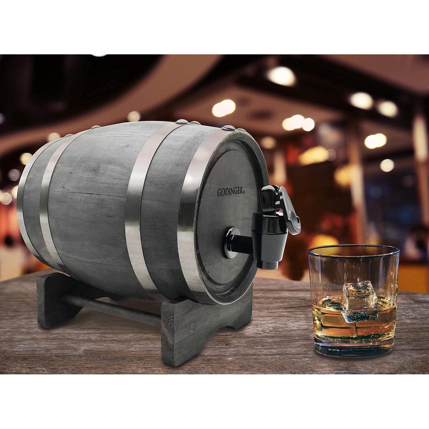 Dispensador de Licor Godinger Barrel de Madera 800ml