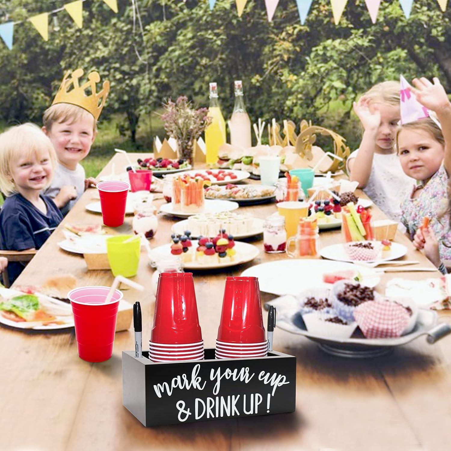 Soporte de Doble Taza Kitticcino Organizador de Vasos de Madera