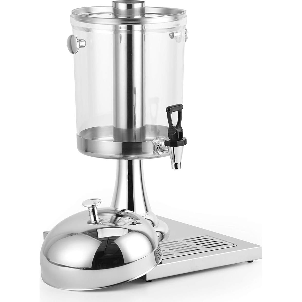 Dispensador de Bebidas 8.3L con Hielo Central y Bandeja - Fácil Limpieza