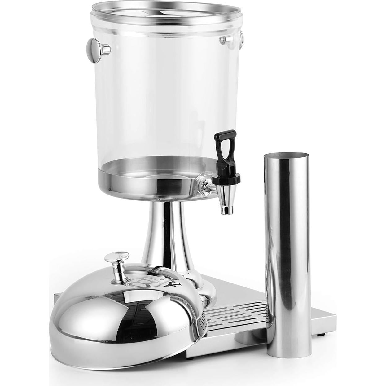 Dispensador de Bebidas 8.3L con Hielo Central y Bandeja - Fácil Limpieza