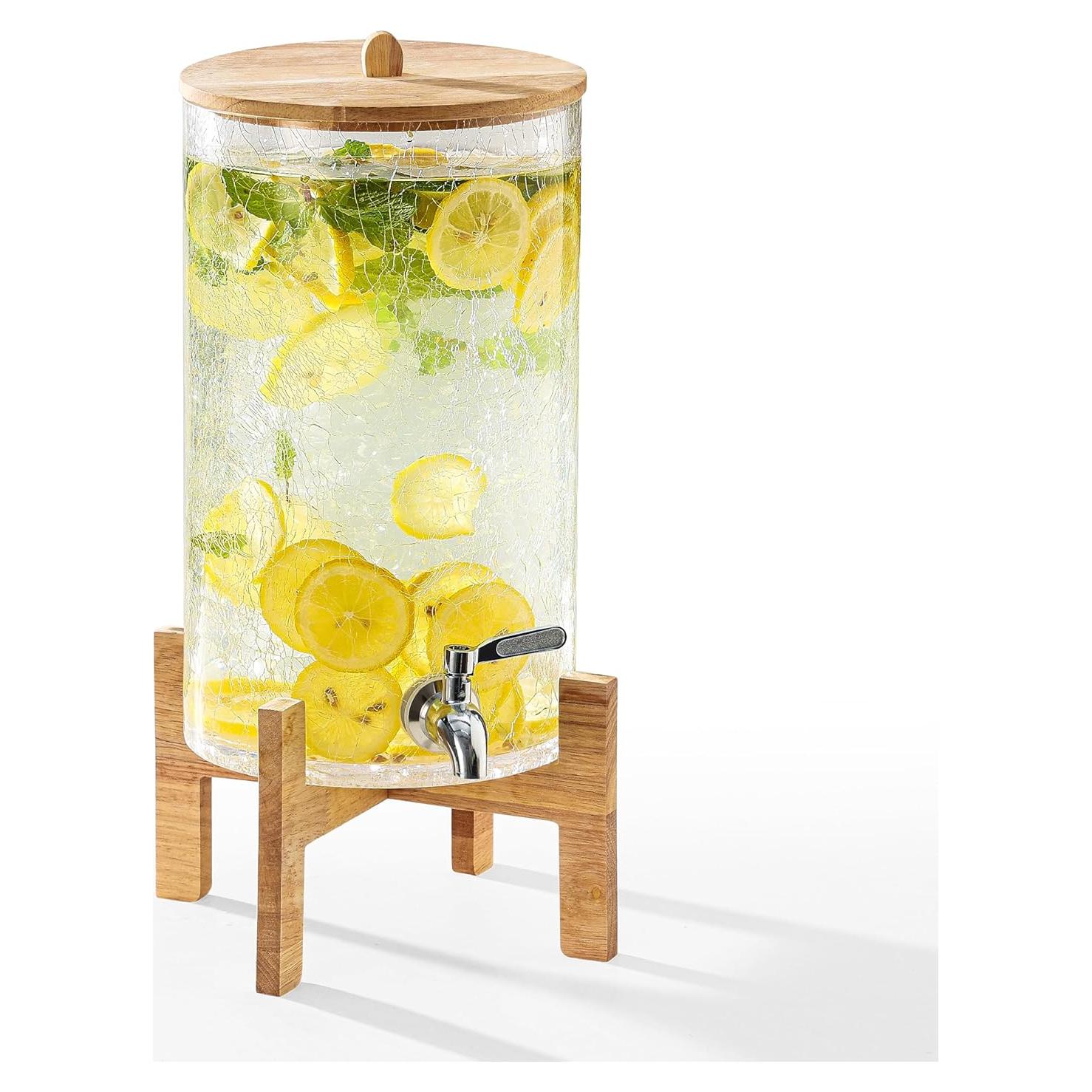 Dispensador de Bebidas de Vidrio Cryyam 2 Galones con Grifo