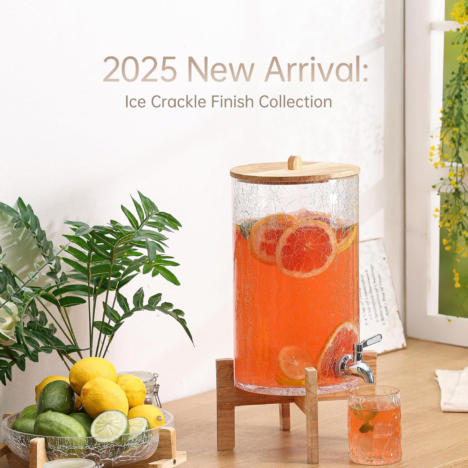 Dispensador de Bebidas de Vidrio Cryyam 2 Galones con Grifo