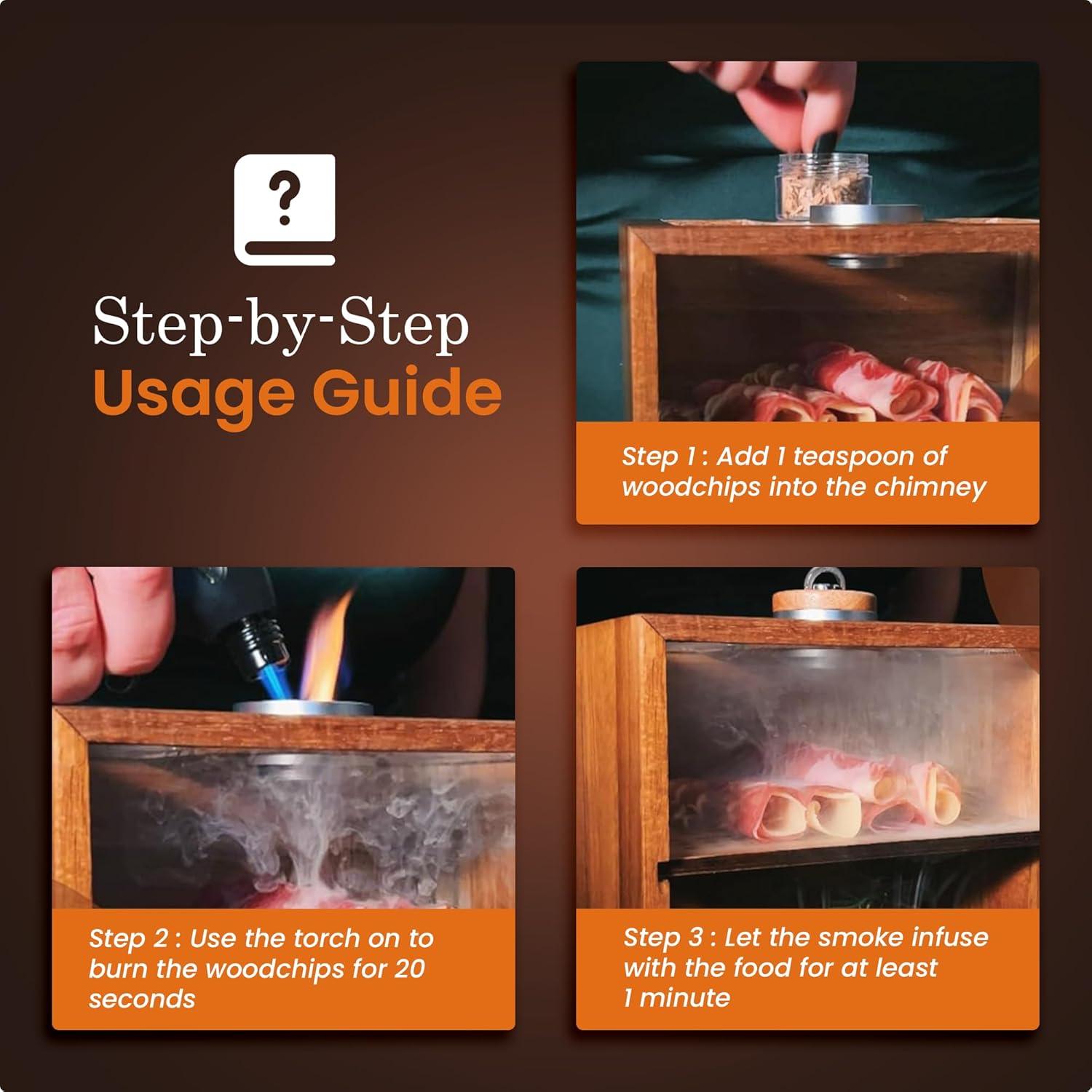 Caja de Ahumador Culinario Bon Apperoo de 2 Vasos - Compacta