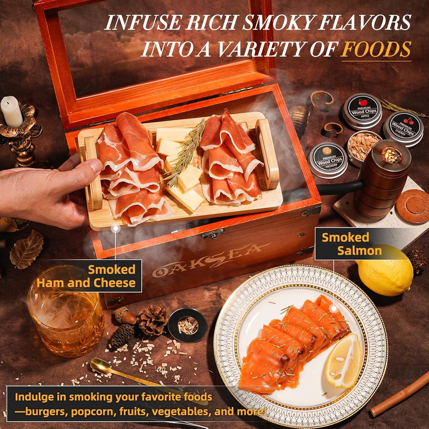 Kit de Ahumador de Whisky con Bandeja y Chips de Madera