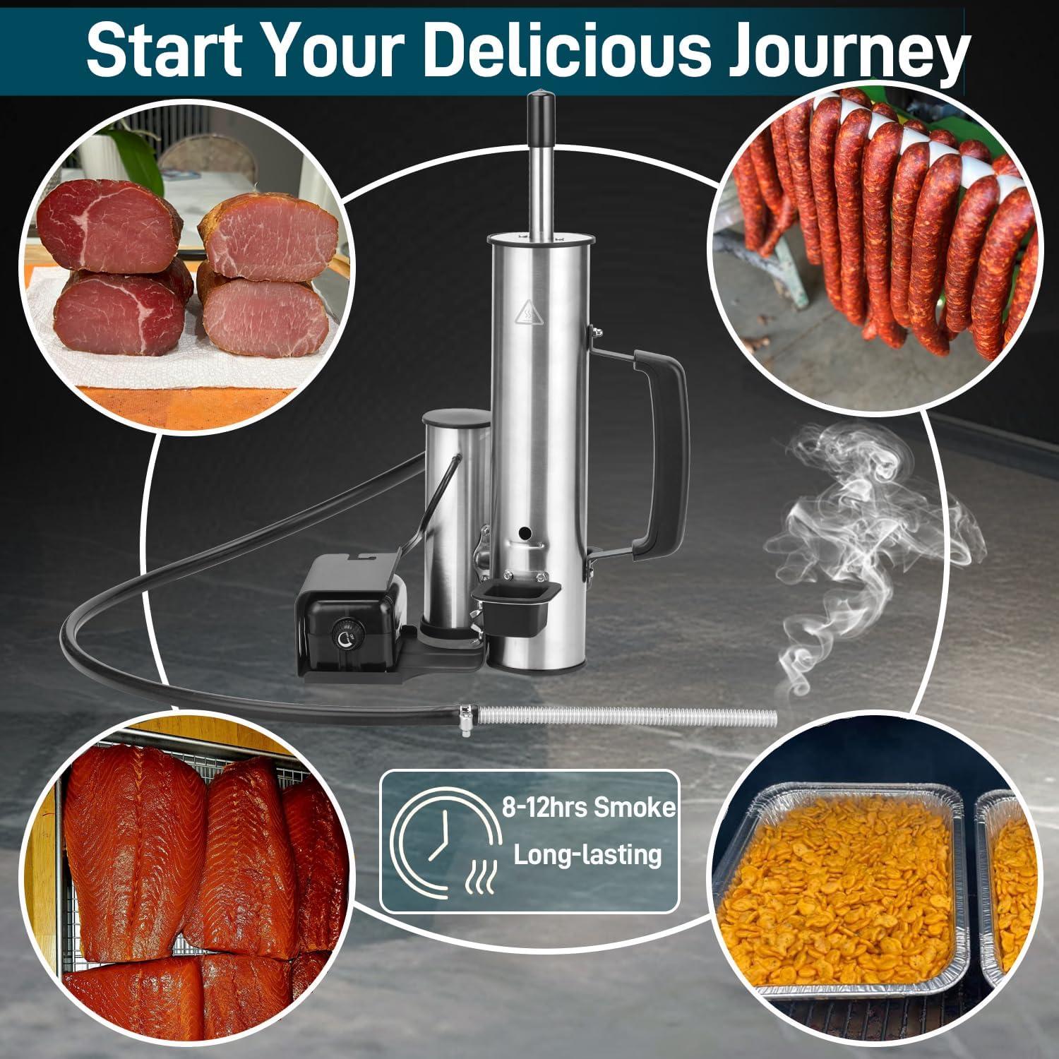 Generador de Humo Frío EUTRKei, Tubo de Acero Inoxidable 35.56cm