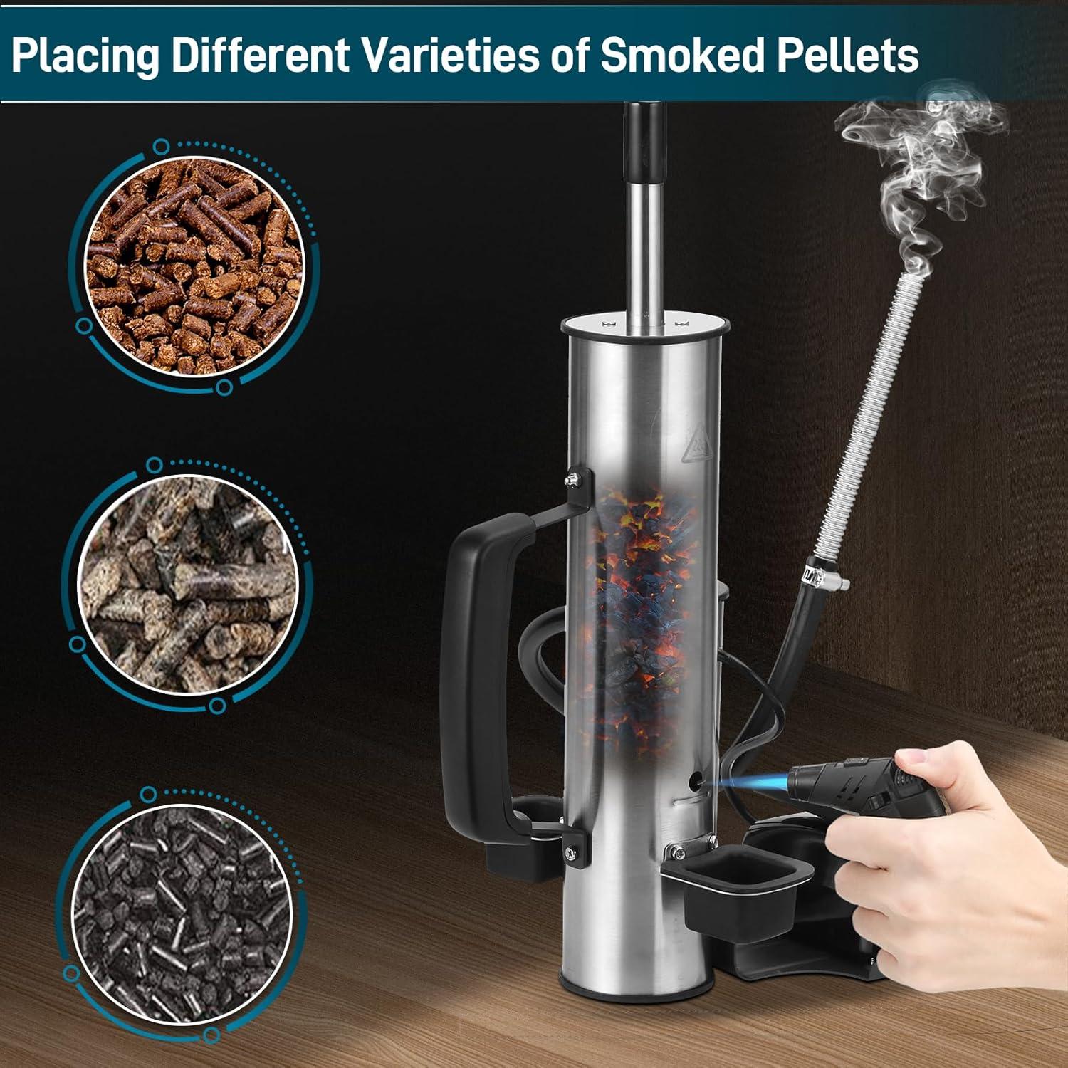 Generador de Humo Frío EUTRKei, Tubo de Acero Inoxidable 35.56cm