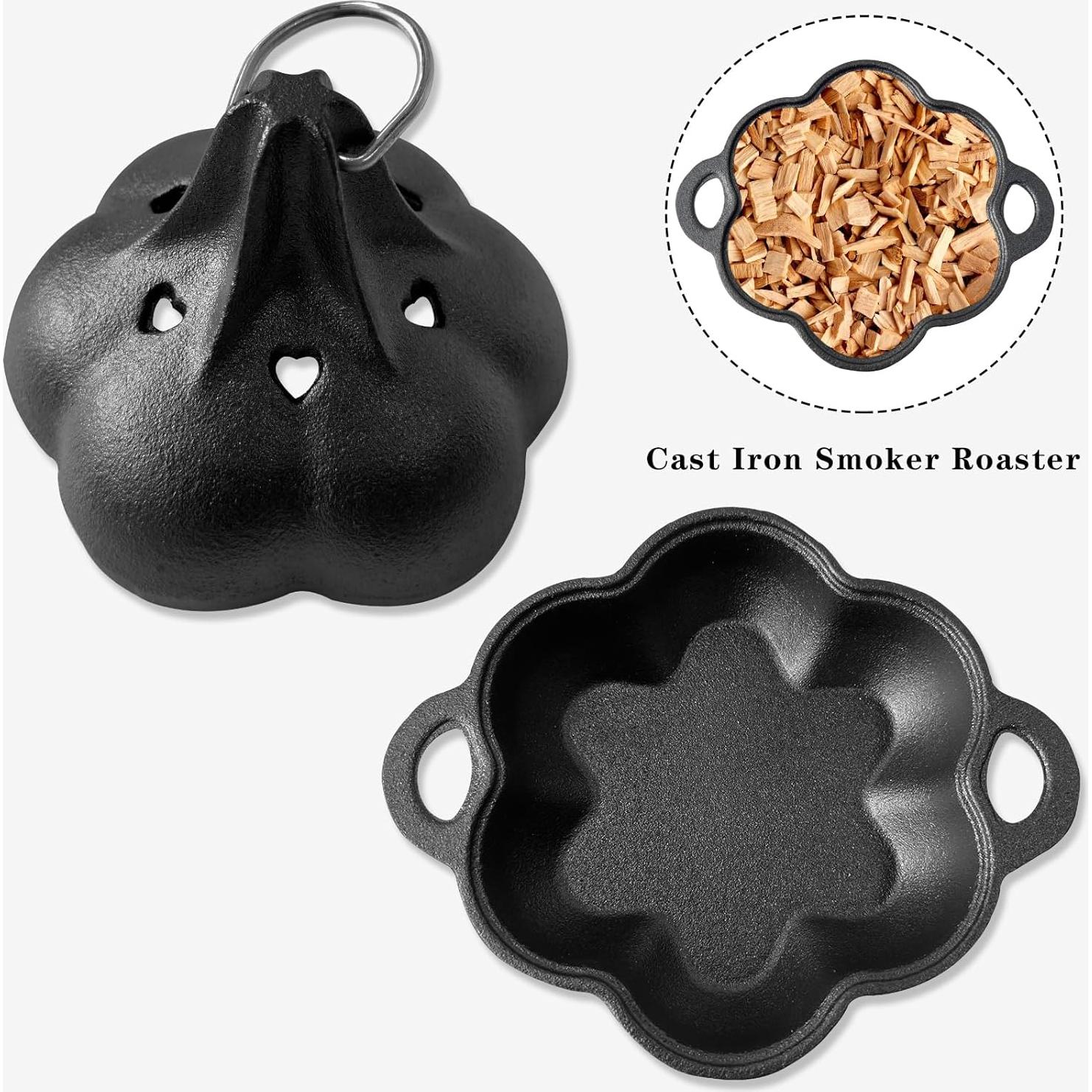 Asador de Humo y Ajo BOLVOUD de Hierro Fundido 18.8x15.5 cm