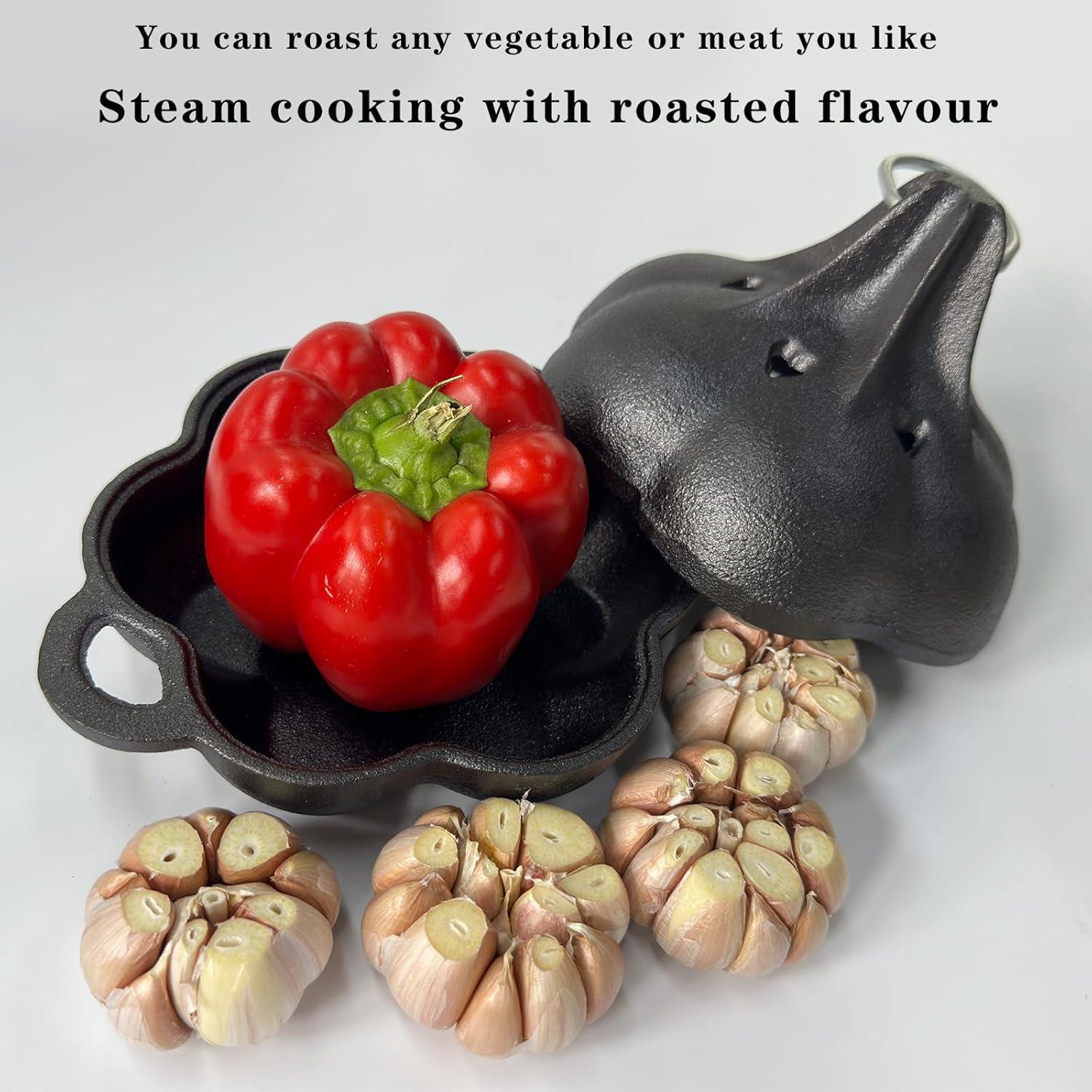 Asador de Humo y Ajo BOLVOUD de Hierro Fundido 18.8x15.5 cm