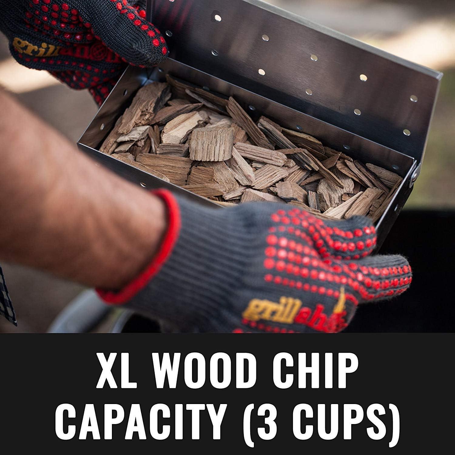 Caja de Ahumado Grillaholics de Acero Inoxidable Grande