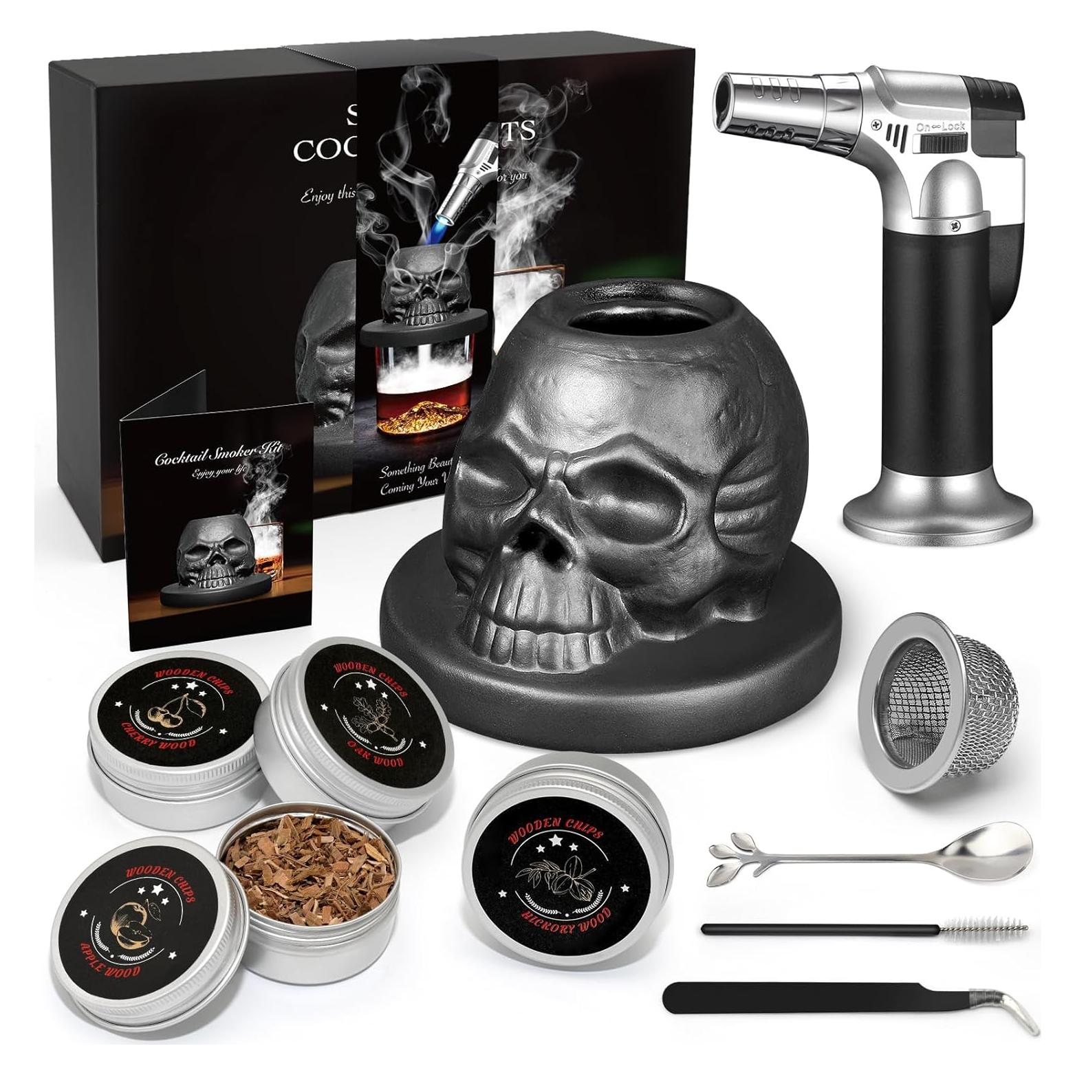 Kit de Ahumador de Cócteles iTayga con Soplete y 4 Sabores