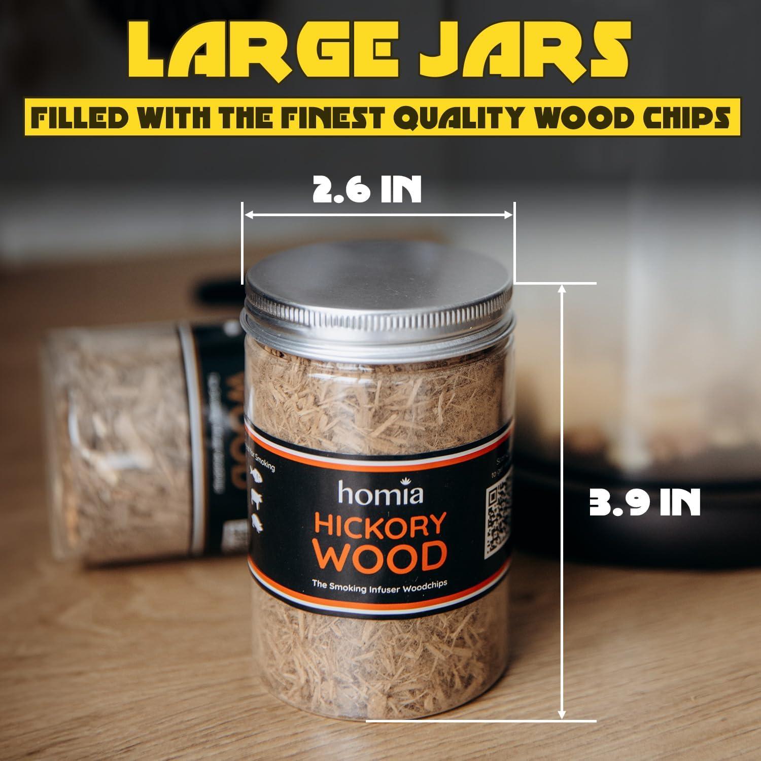 Kit Ahumador de Cócteles Homia - 5 Astillas Madera 238g