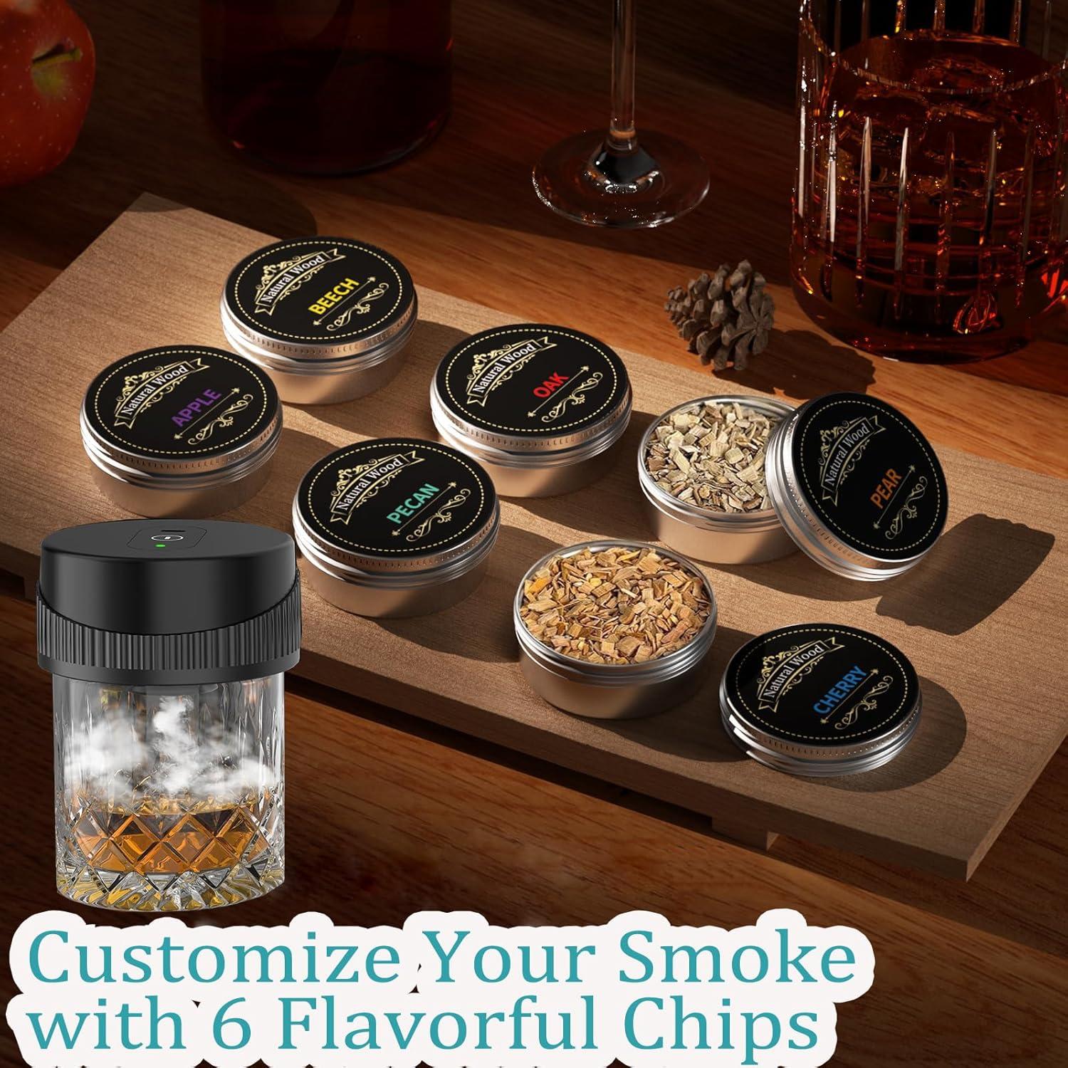 Kit de Ahumador Eléctrico Huichi con 6 Astillas de Madera