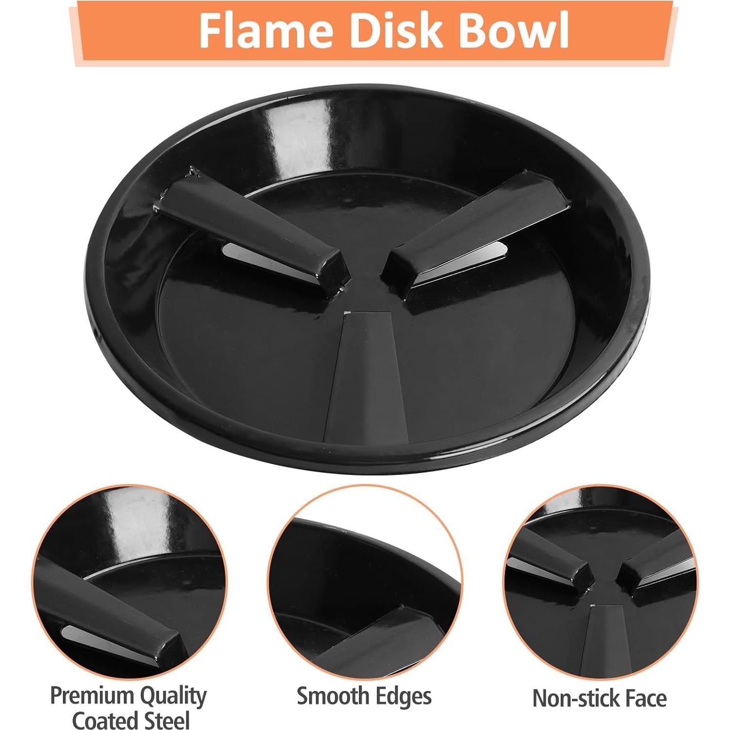 Tazón de Disco de Llama AJinTeby para Ahumadores Masterbuilt