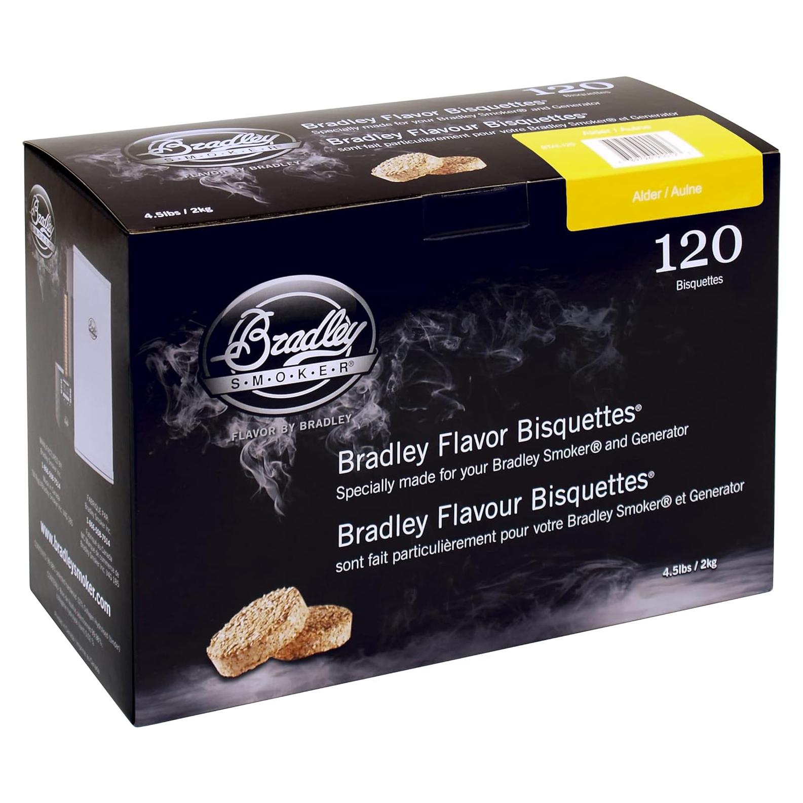 Bisquettes de Ahumado Bradley Aliso 120 unidades 1.81 kg