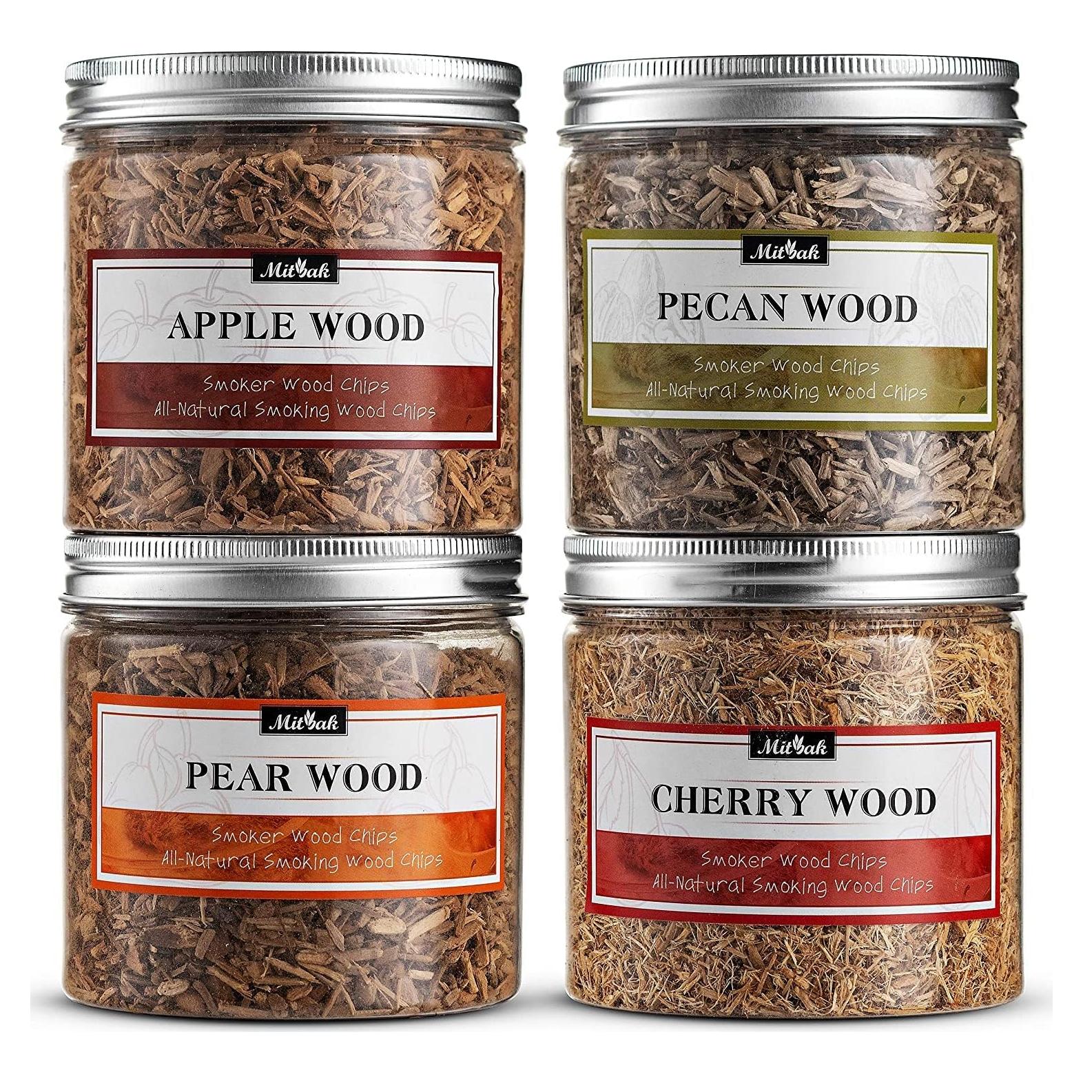 Chips de Madera para Ahumado Mitbak - Set de 4 Sabores 113.4 g