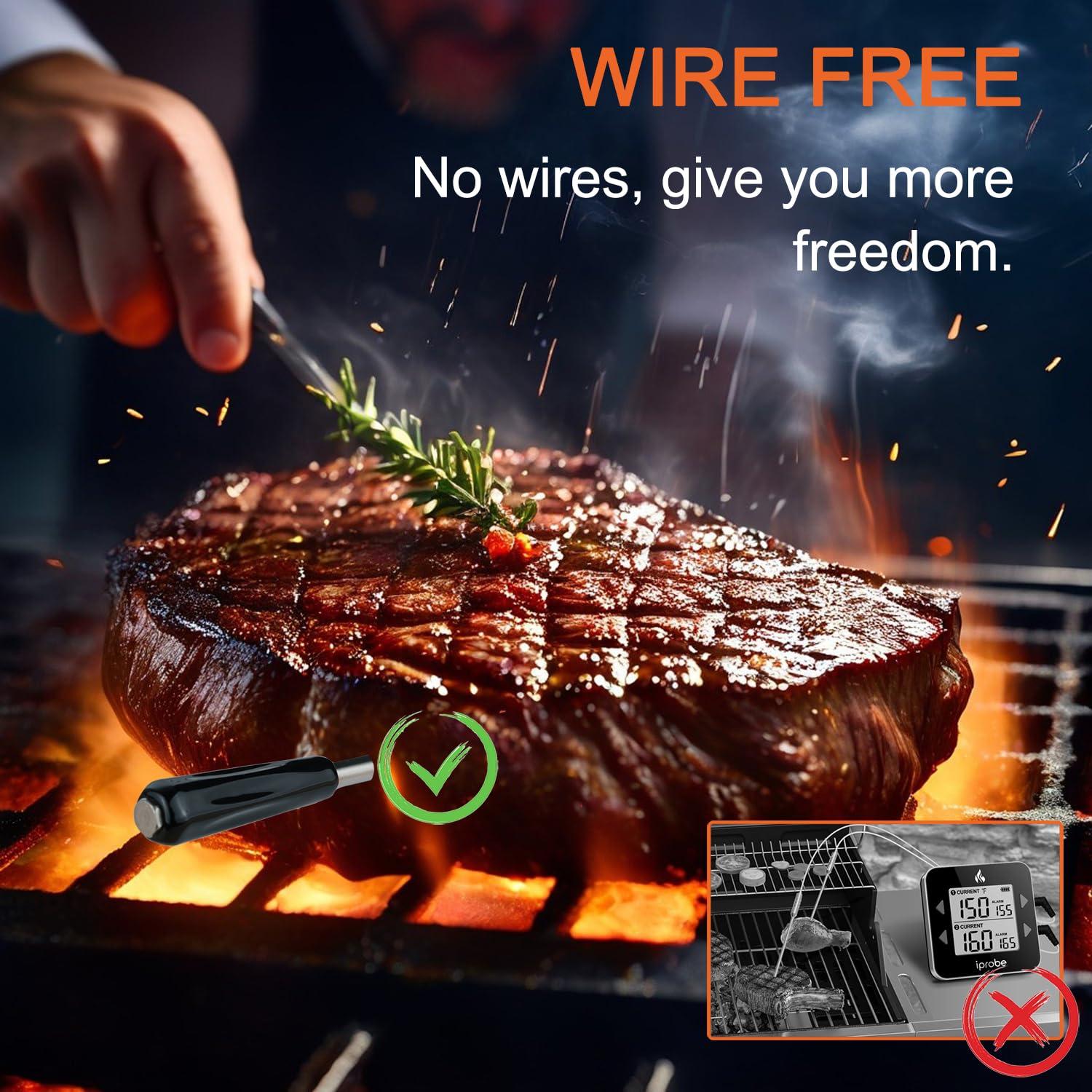 Termómetro de Carne Digital BOHON Inalámbrico con Bluetooth