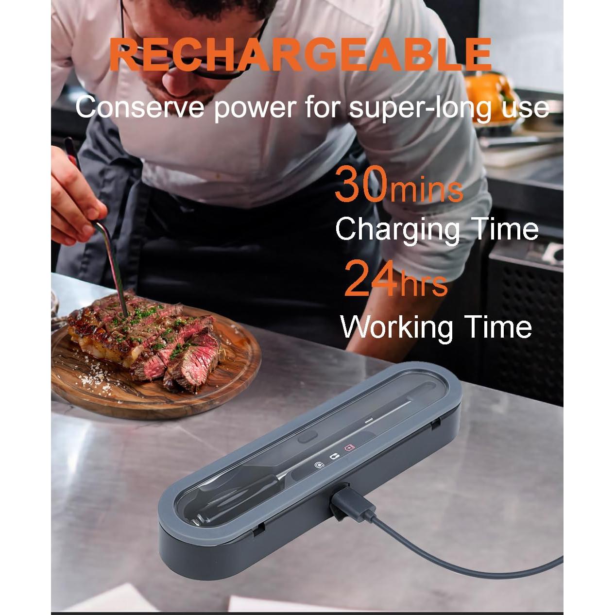 Termómetro de Carne Digital BOHON Inalámbrico con Bluetooth