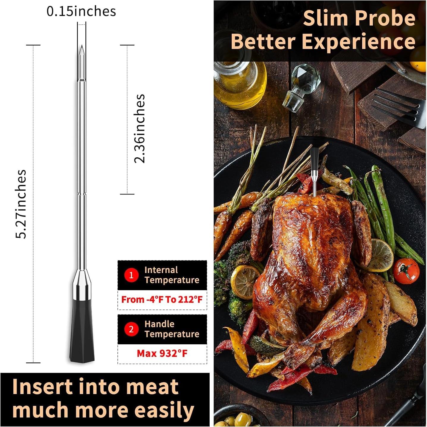 Termómetro de Carne Inalámbrico BtcLink Hub+Probe Bluetooth 236m