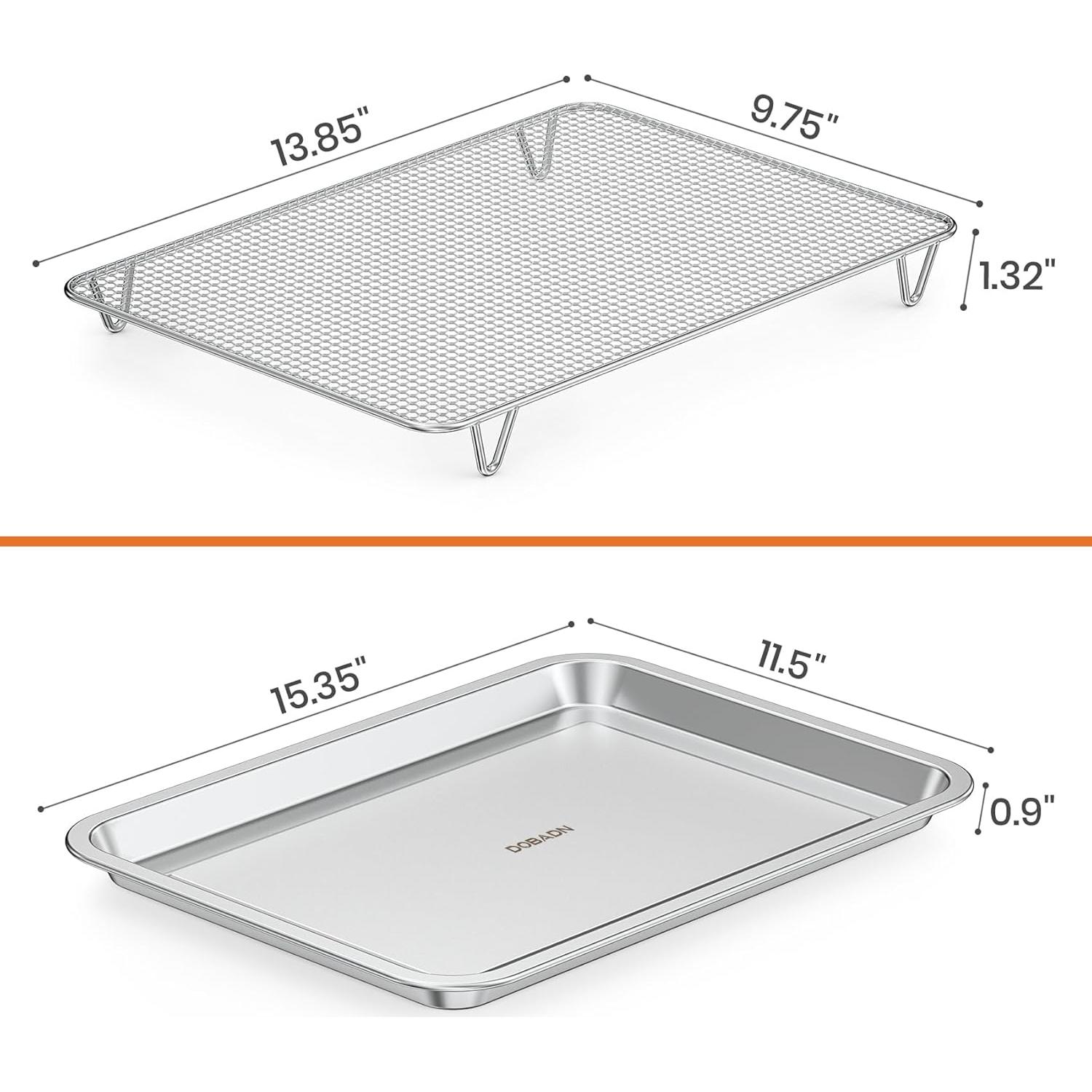 Bandeja de Hornear Acero Inoxidable Onlyfire 35.3x24.8cm