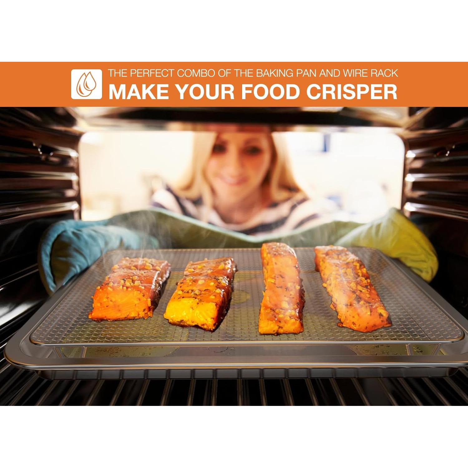 Bandeja de Hornear Acero Inoxidable Onlyfire 35.3x24.8cm