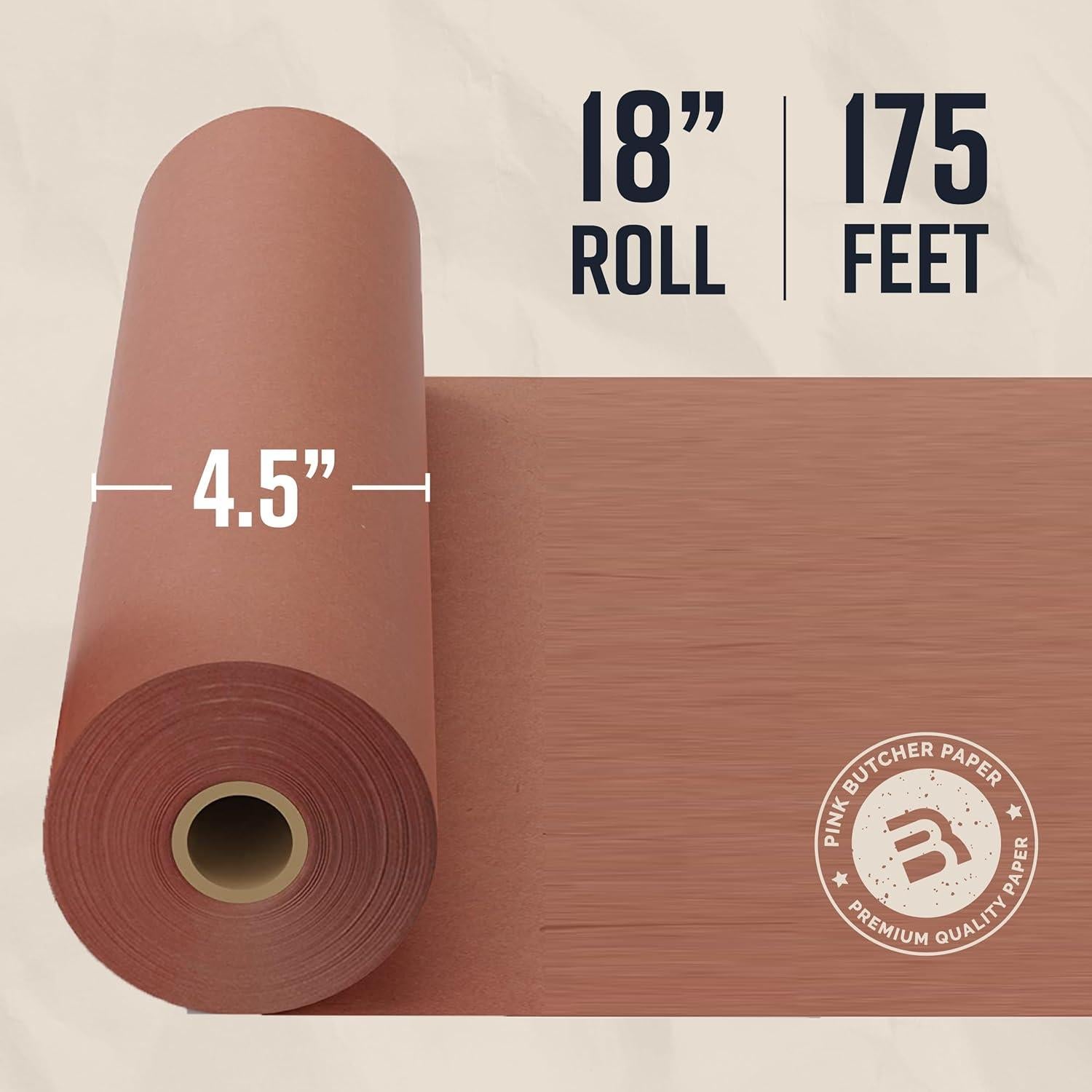 Papel de Carnicero Rosa 45.72x53.34m Bryco Goods Grado Alimenticio