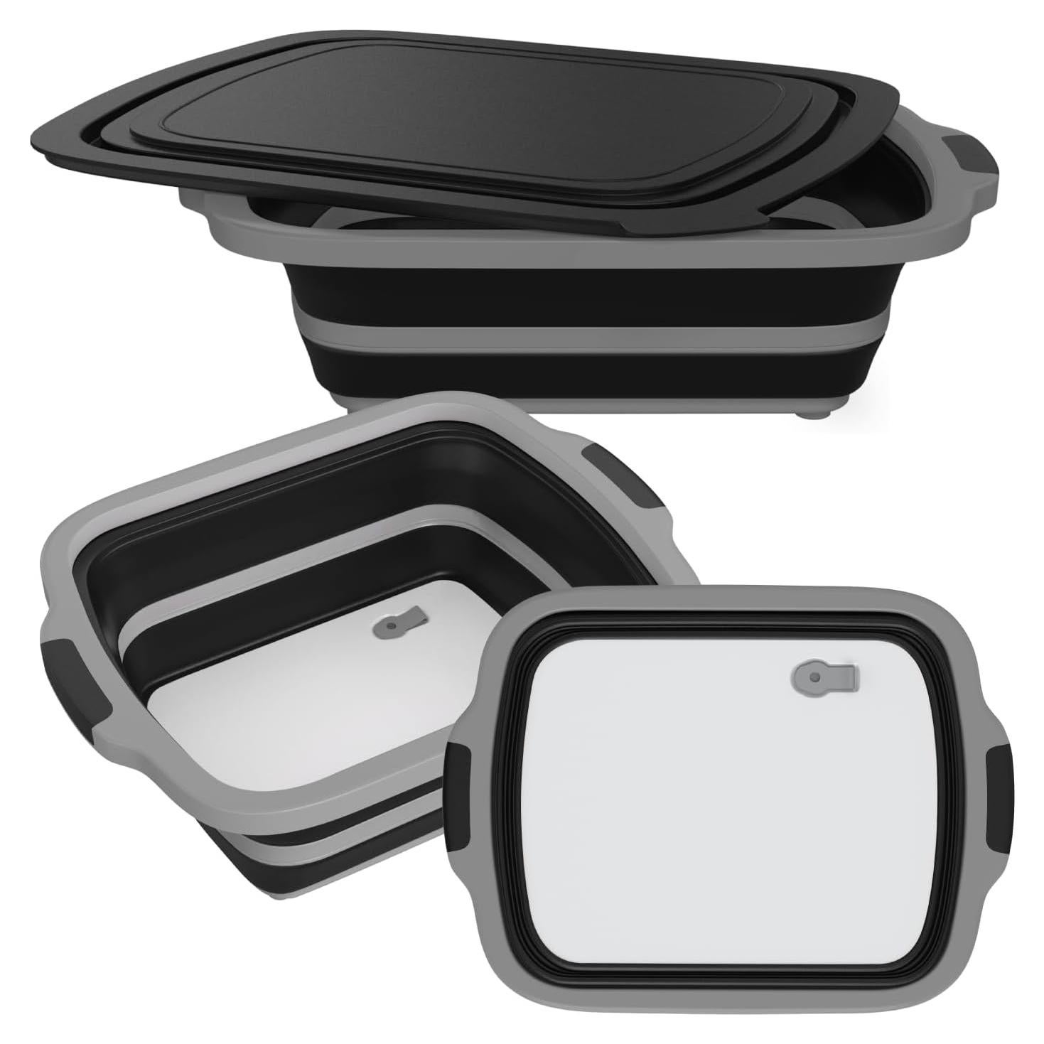 Paquete de 2 Tinas de BBQ Plegables COSPARX 48.3x35.6cm