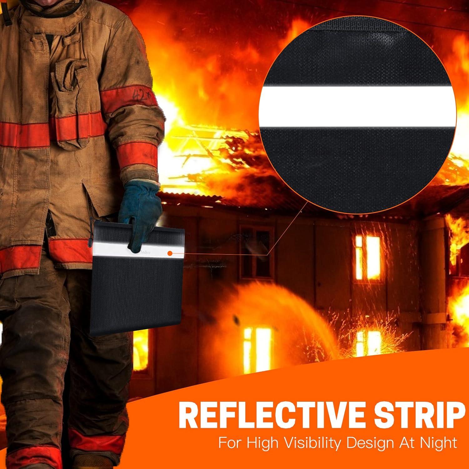 Bolsa a Prueba de Fuego Andyer 2 Piezas 34x25 cm y 28x15 cm