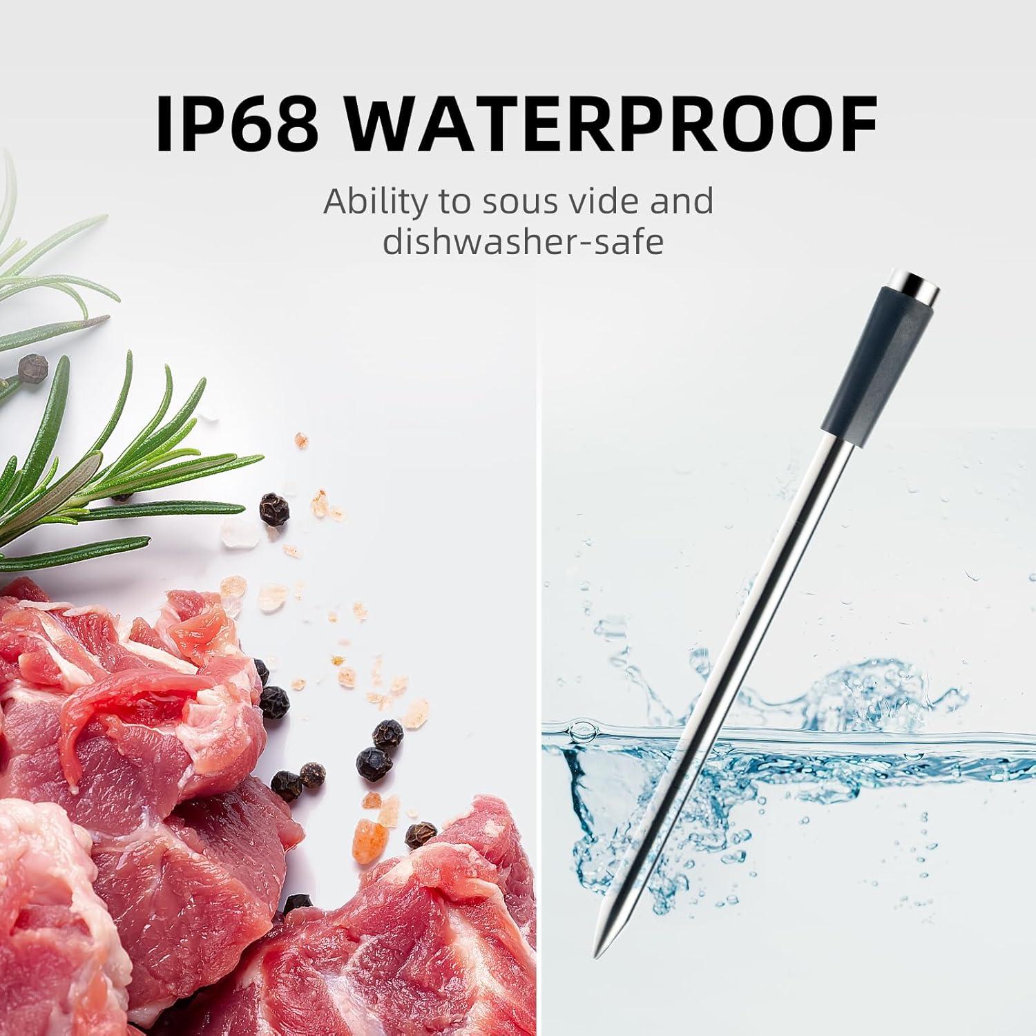 Termómetro de Carne Bluetooth Fubangneer IP68 Inalámbrico