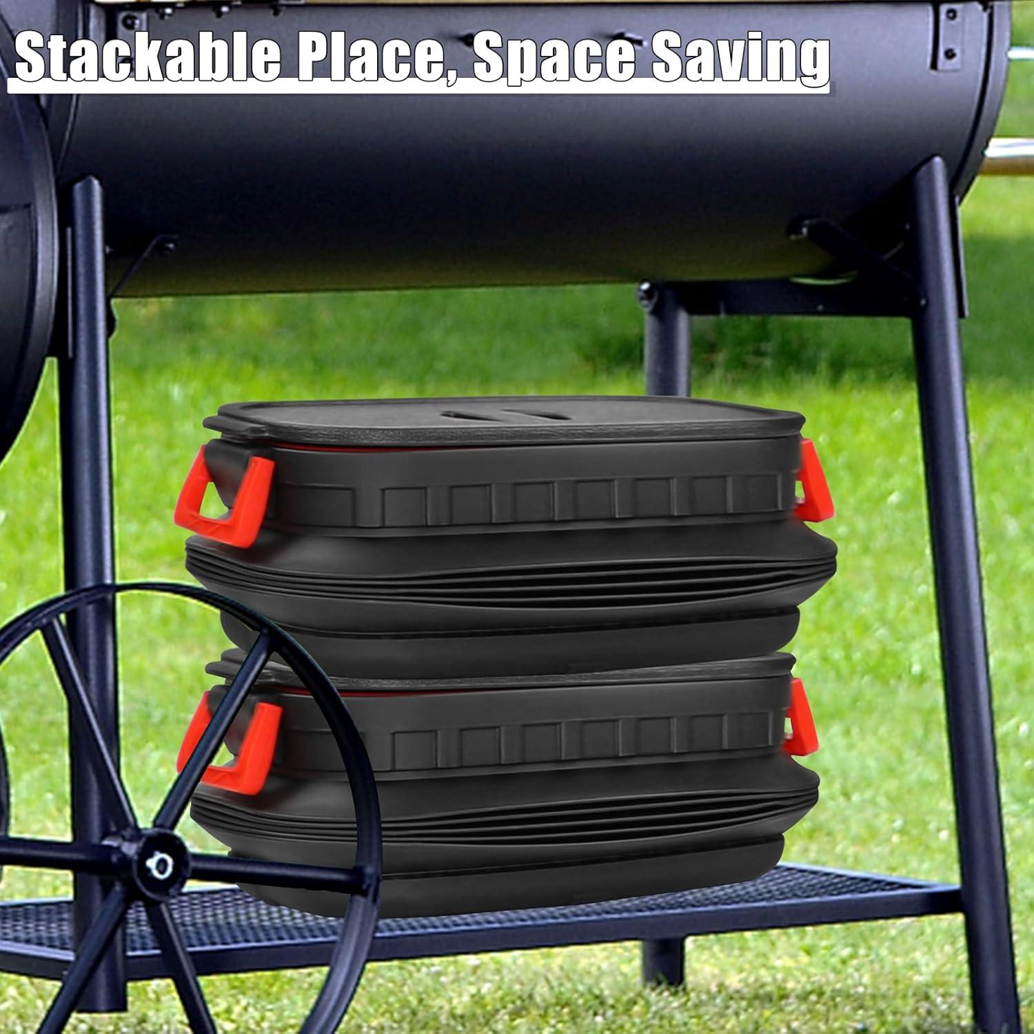 Contenedor de Almacenamiento de Pellets TNNTOPELE 10kg Negro