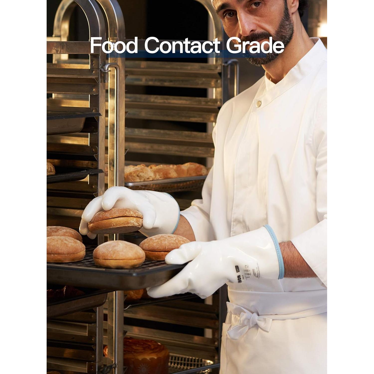 Guantes de Horno de Silicona Líquida LANON Wahoo Grado Alimentario M/8