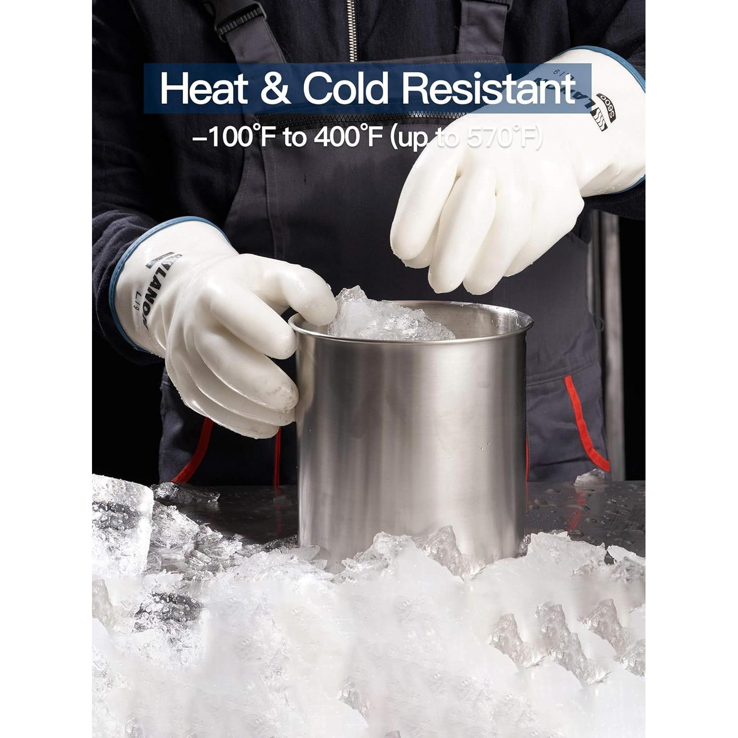 Guantes de Horno de Silicona Líquida LANON Wahoo Grado Alimentario M/8