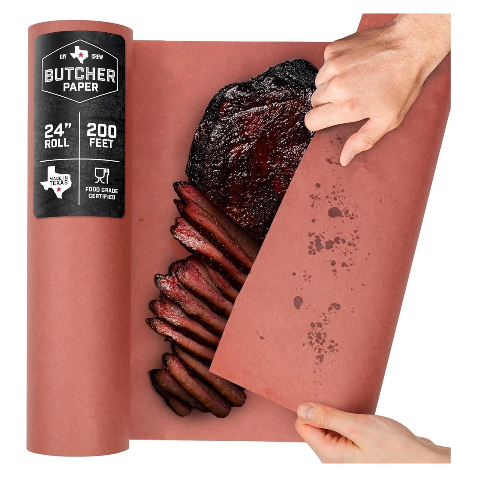 Papel de Carnicero Rosa DIY CREW 61 cm x 61 m Grado Alimenticio