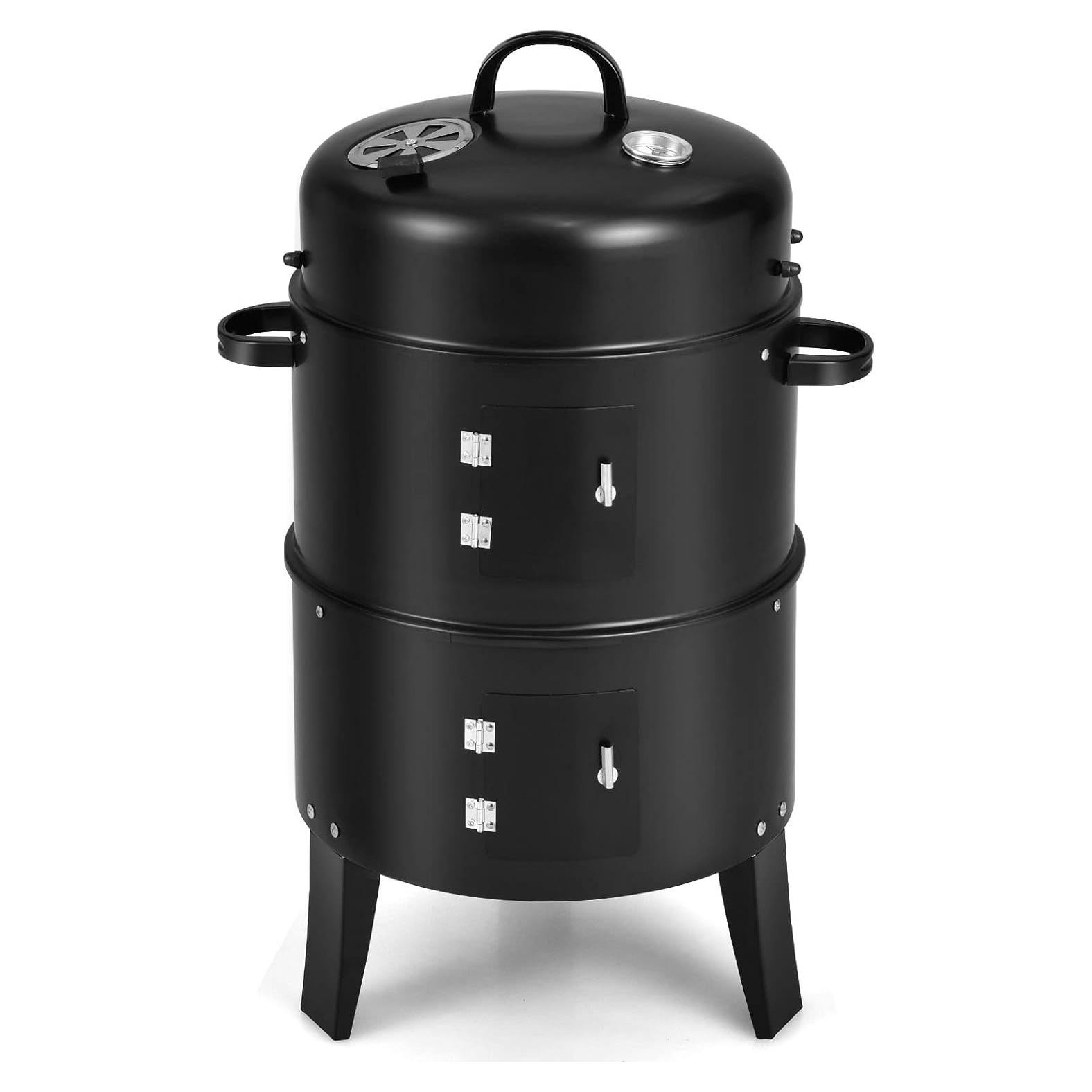 Parrilla Ahumadora Vertical Giantex 3 en 1 para Exterior