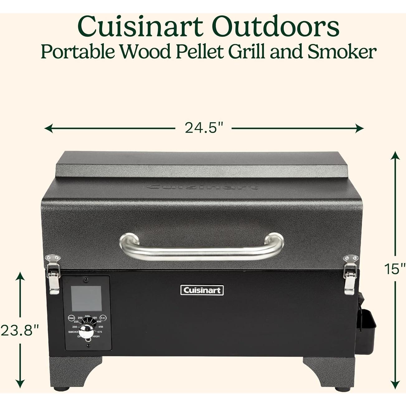 Parrilla y Ahumador de Pellets Cuisinart CPG-256 8 en 1