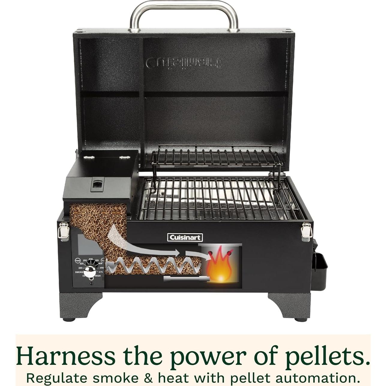 Parrilla y Ahumador de Pellets Cuisinart CPG-256 8 en 1