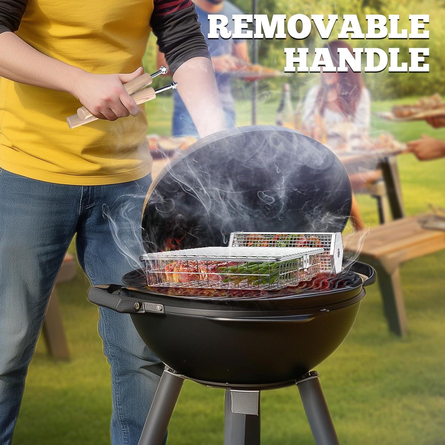 Juego de Cestas para Parrilla Ivtivfu Acero Inoxidable 304