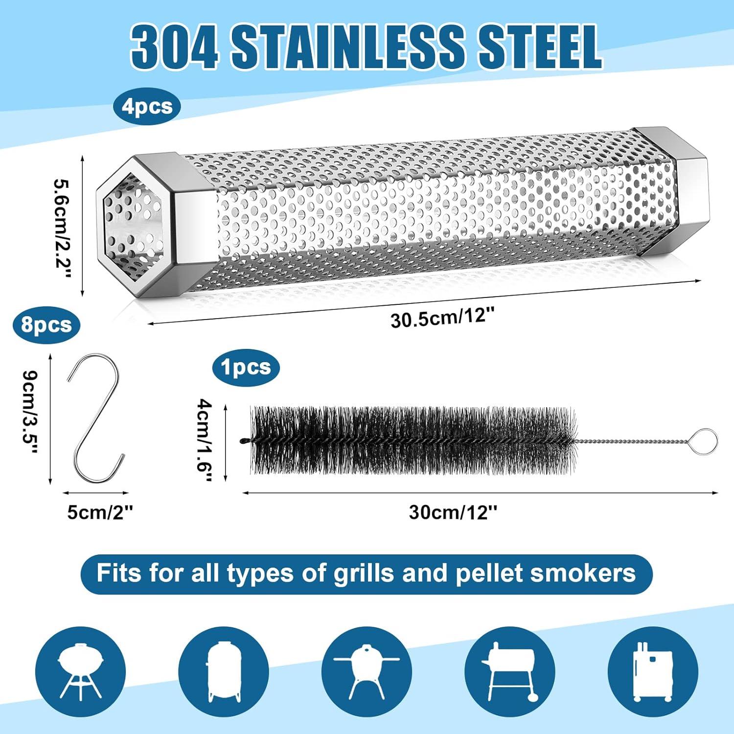 Tubo de Ahumador de Pellets Kenning 30.48 cm Acero Inoxidable