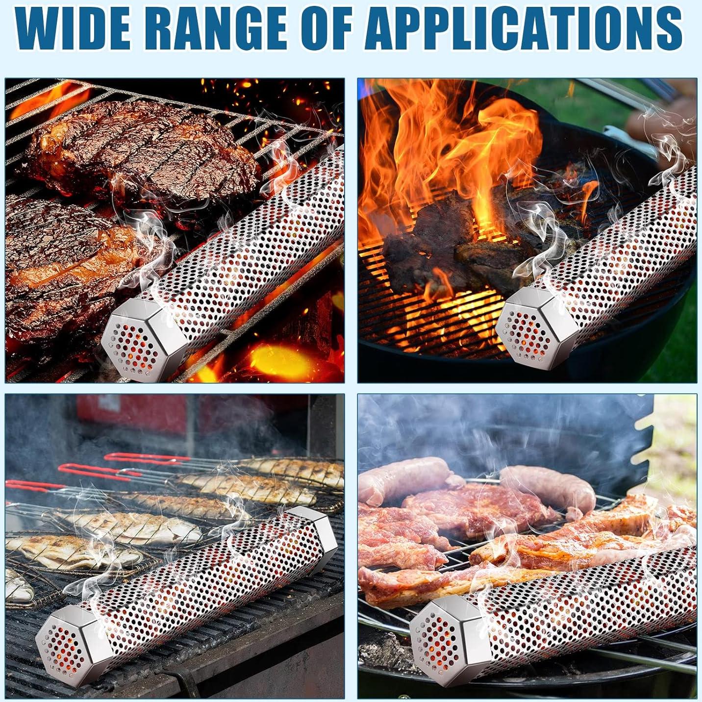 Tubo de Ahumador de Pellets Kenning 30.48 cm Acero Inoxidable