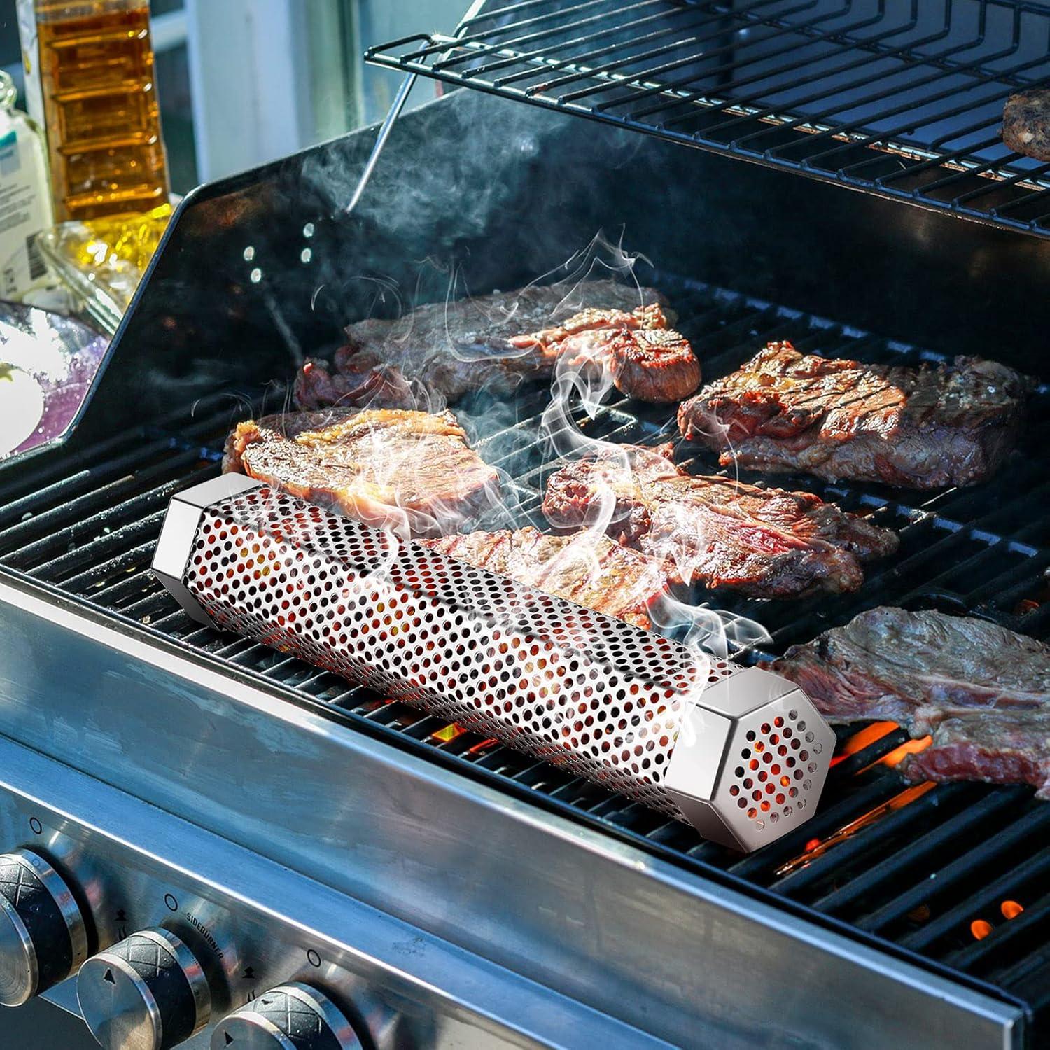 Tubo de Ahumador de Pellets Kenning 30.48 cm Acero Inoxidable