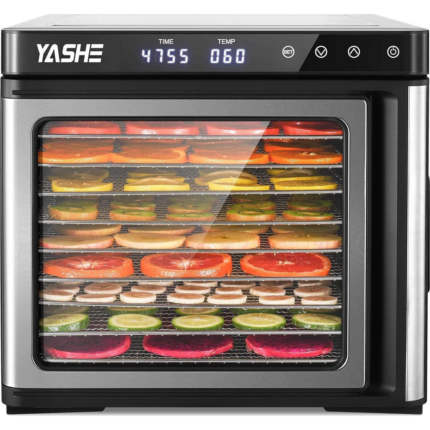 Deshidratadora de Alimentos YASHE GGJ-801 9 Bandejas 1000W
